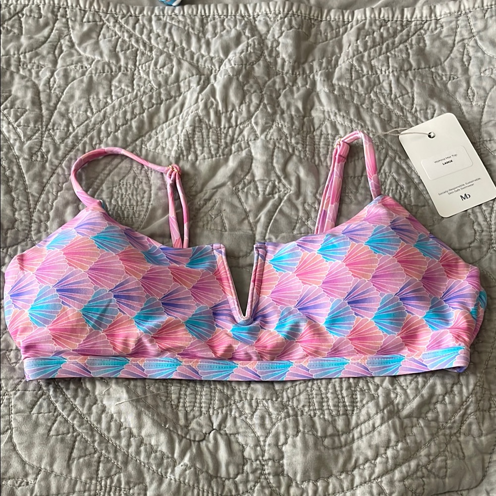 Midori Wahine Mer Top  L Brand New